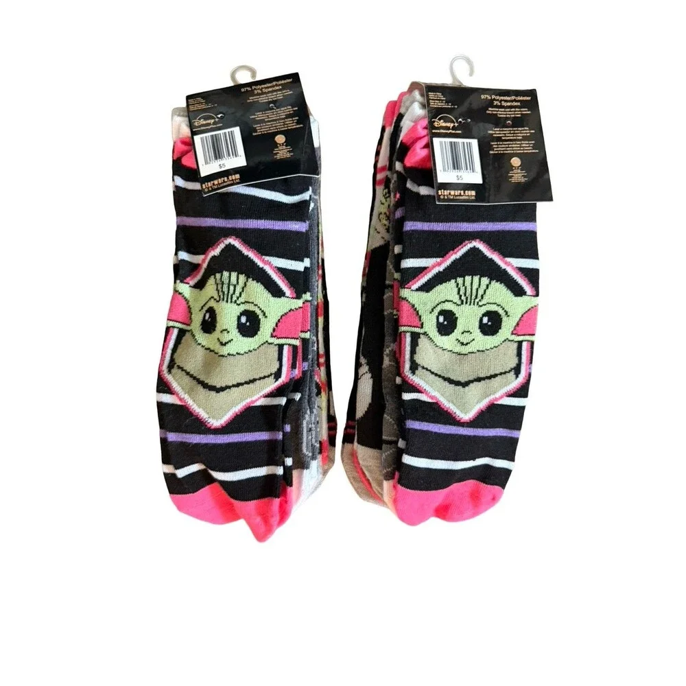 Star Wars Mandalorian Grogu Socks 10 Pairs Baby Yoda No Show Womens New